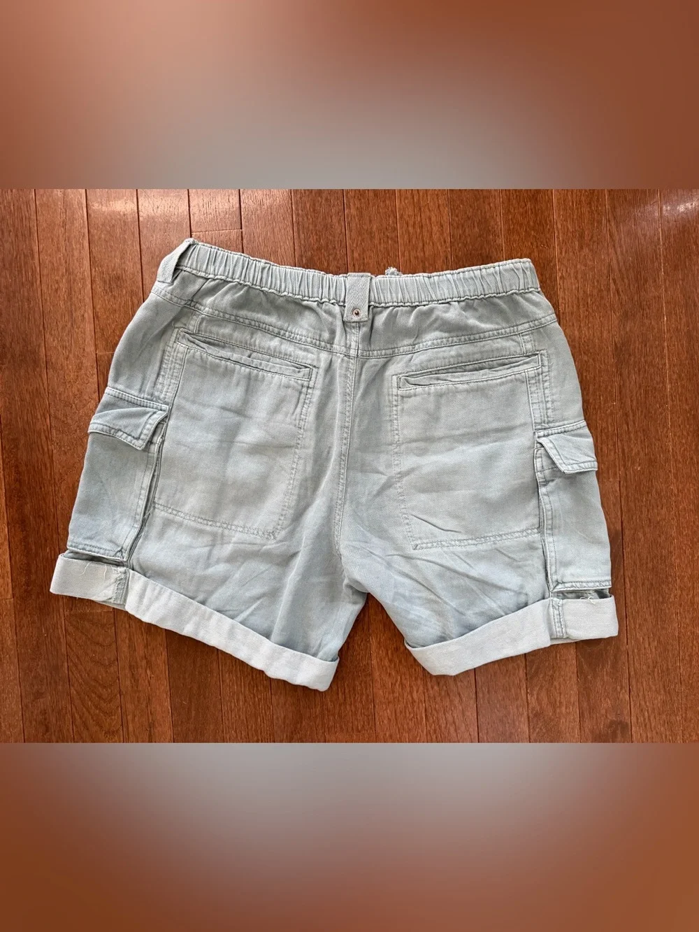 Free People Frankie Washed Shorts Tourmaline - Picture 6 of 8